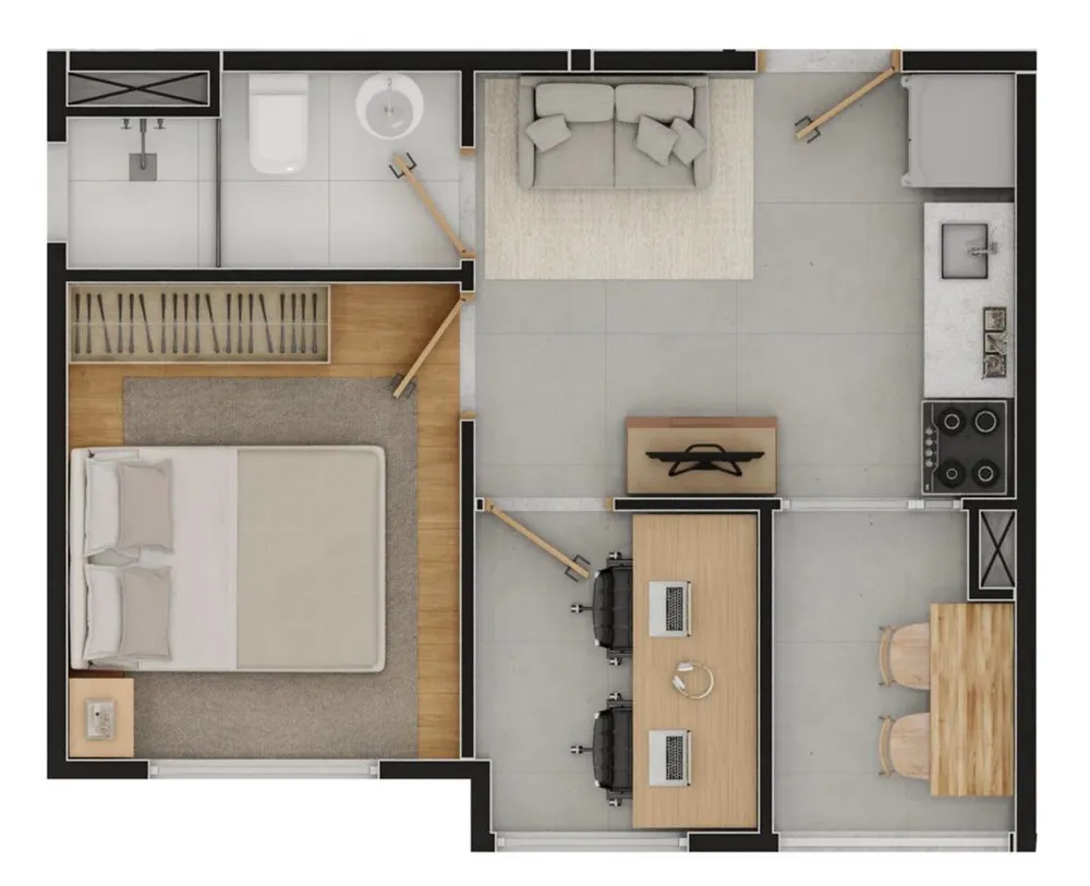 Apartamento, 1 quarto, 28 m² - Foto 6