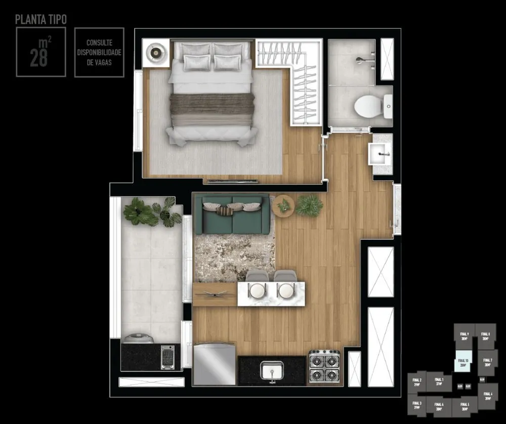 Apartamento, 2 quartos, 38 m² - Foto 3