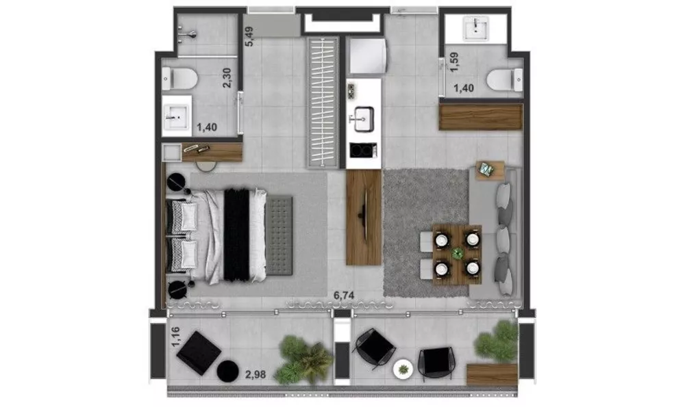 Kitnet-Studio, 25 m² - Foto 11