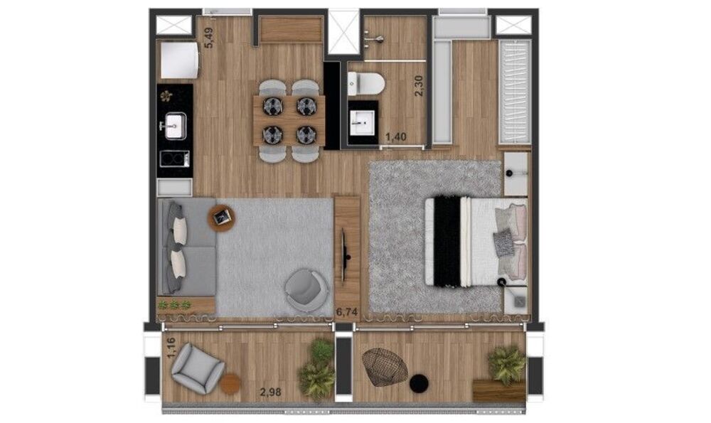 Kitnet-Studio, 25 m² - Foto 19