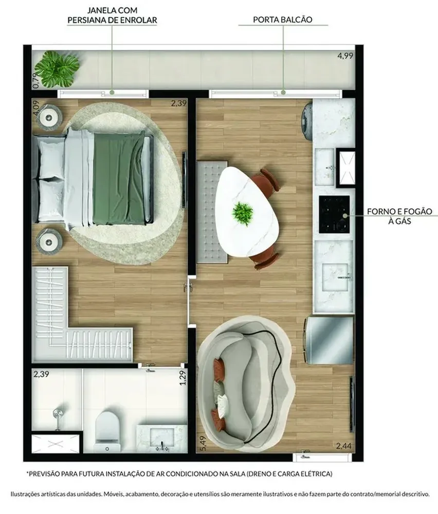Apartamento, 3 quartos, 53 m² - Foto 8