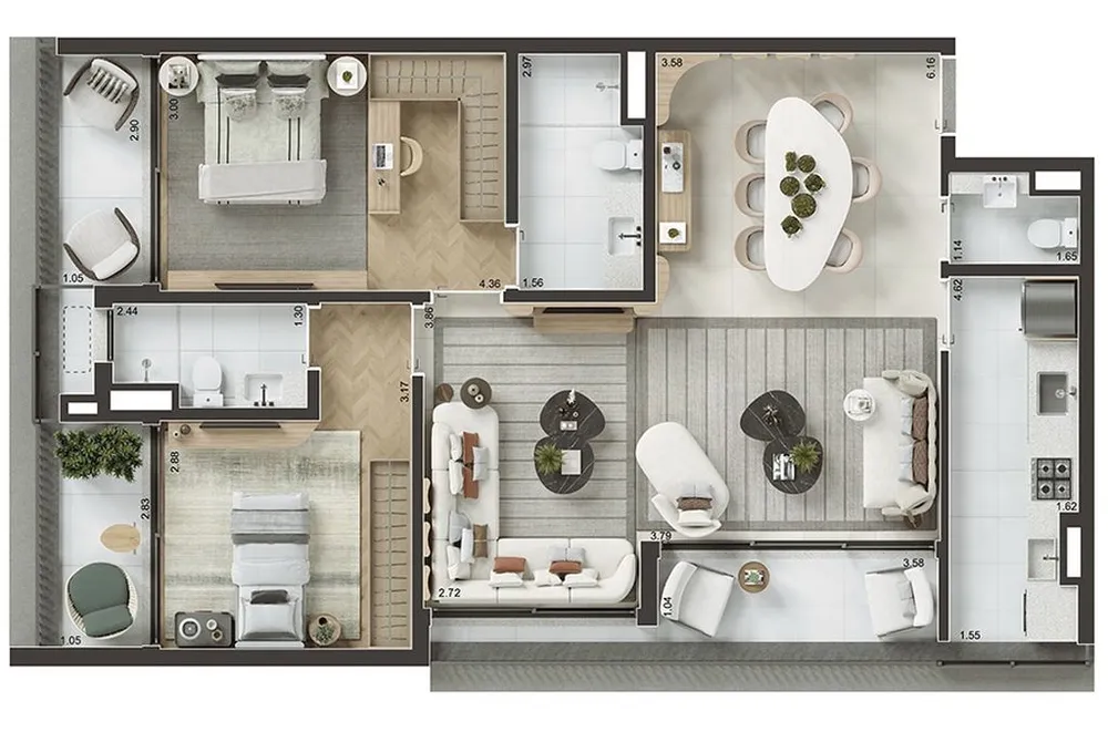 Apartamento, 3 quartos, 105 m² - Foto 8