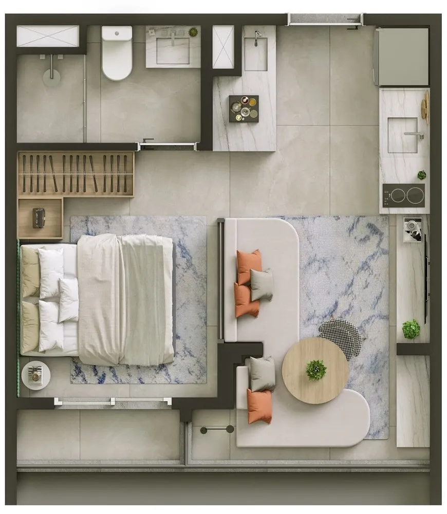 Apartamento, 1 quarto, 26 m² - Foto 9