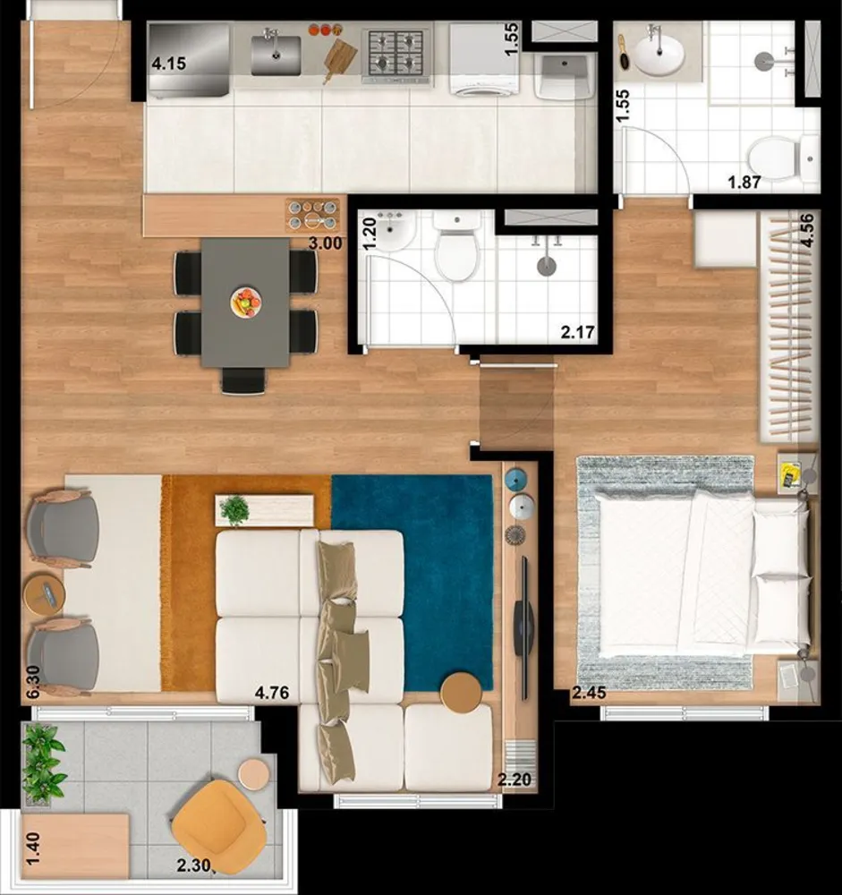 Apartamento, 2 quartos, 54 m² - Foto 10
