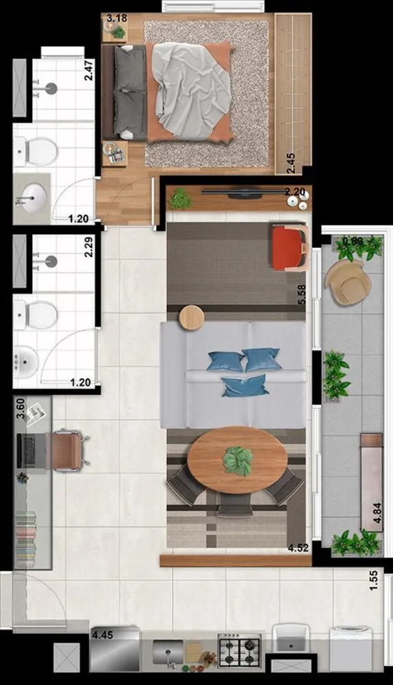 Apartamento, 2 quartos, 54 m² - Foto 11