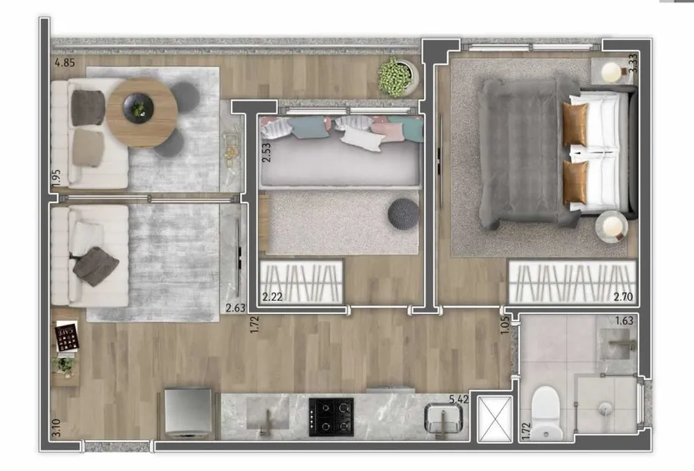 Kitnet-Studio, 29 m² - Foto 12