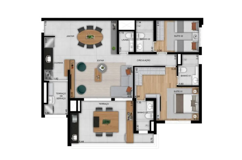 Apartamento, 3 quartos, 109 m² - Foto 23