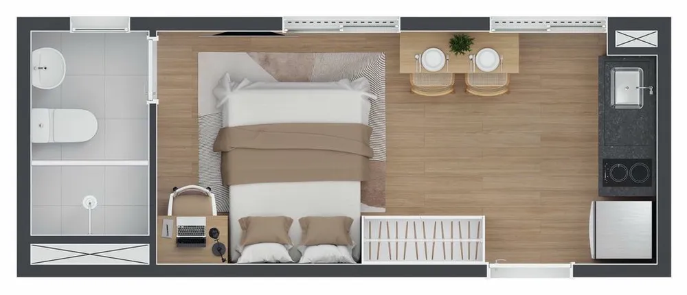 Apartamento, 2 quartos, 44 m² - Foto 5