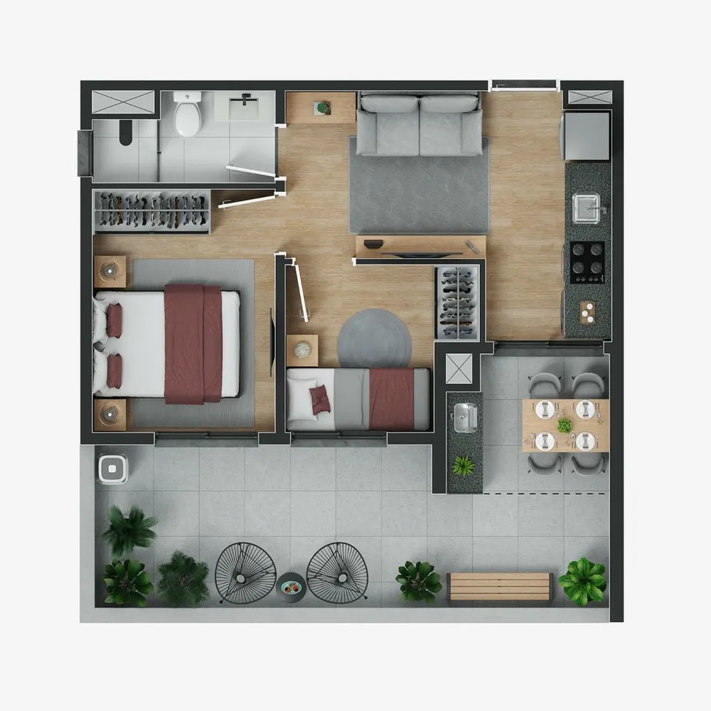 Apartamento, 1 quarto, 37 m² - Foto 10
