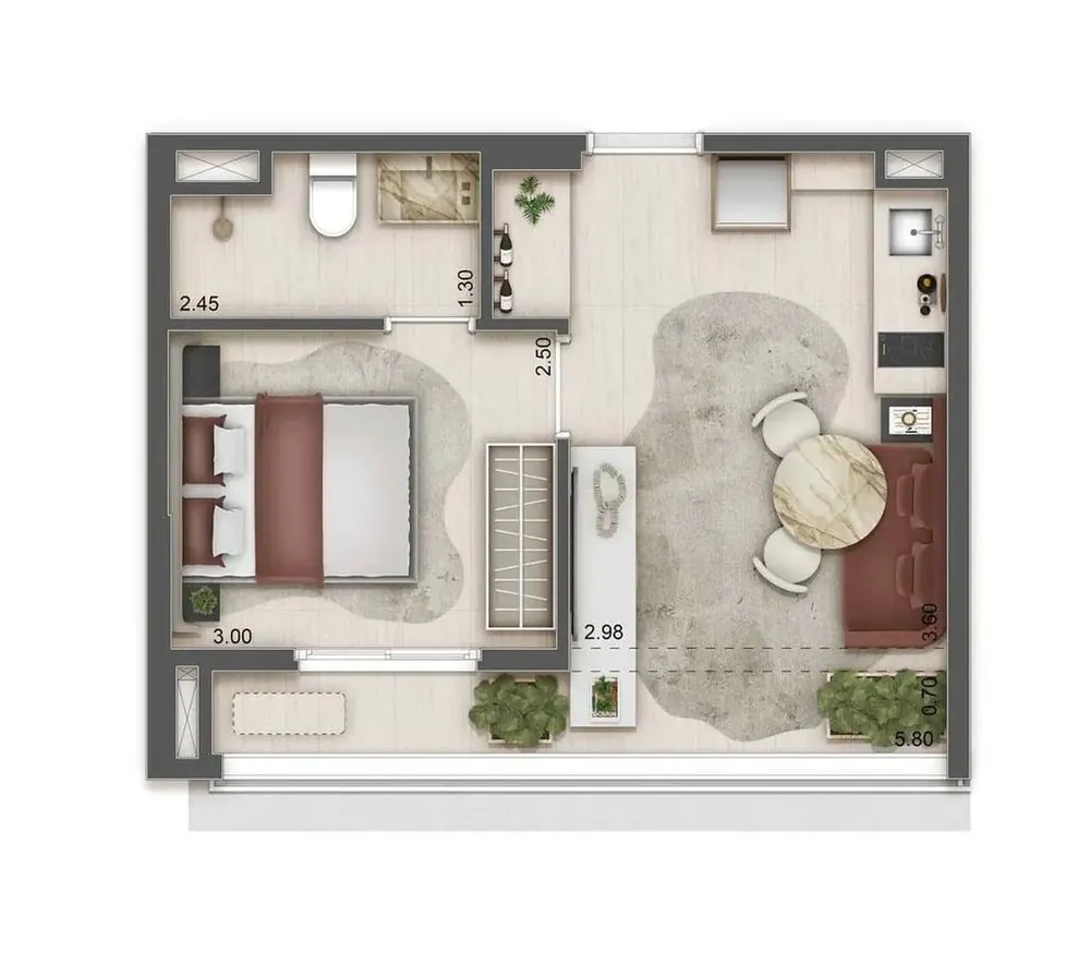 Apartamento, 1 quarto, 35 m² - Foto 8