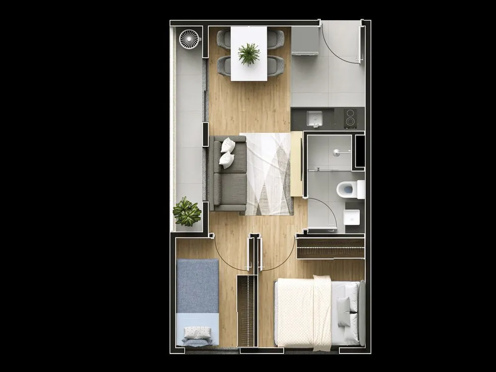 Apartamento, 2 quartos, 43 m² - Foto 7