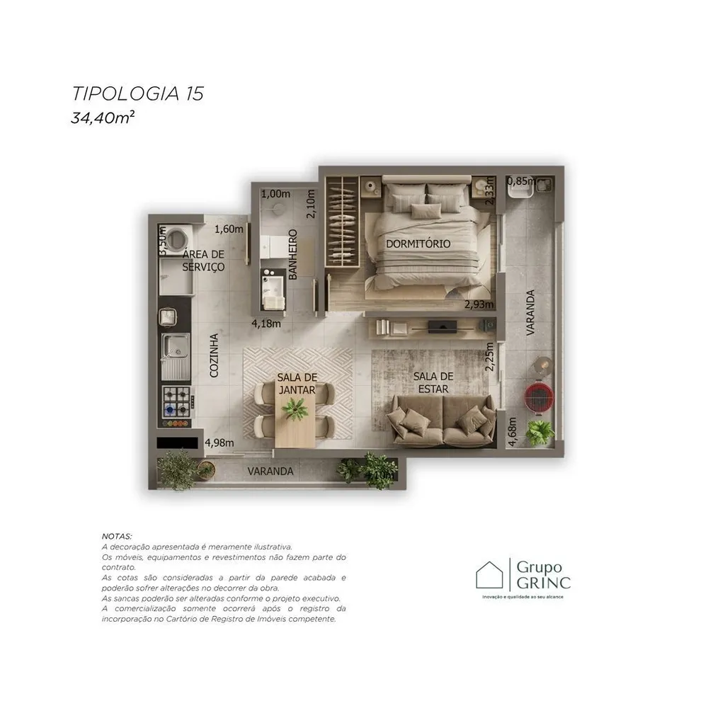 Apartamento, 2 quartos, 58 m² - Foto 11