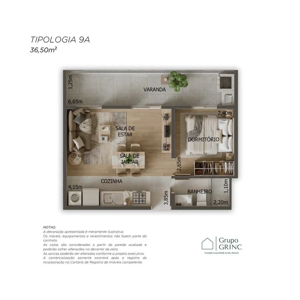 Apartamento, 2 quartos, 58 m² - Foto 7