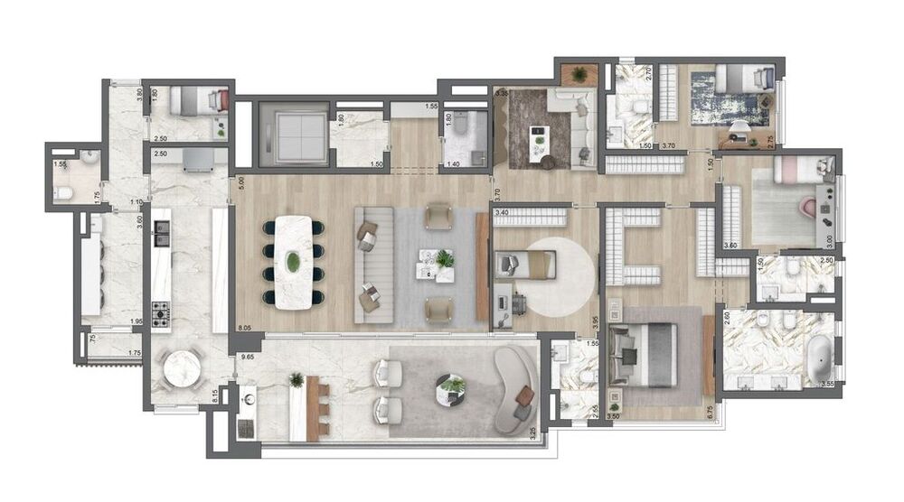 Apartamento, 4 quartos, 256 m² - Foto 12