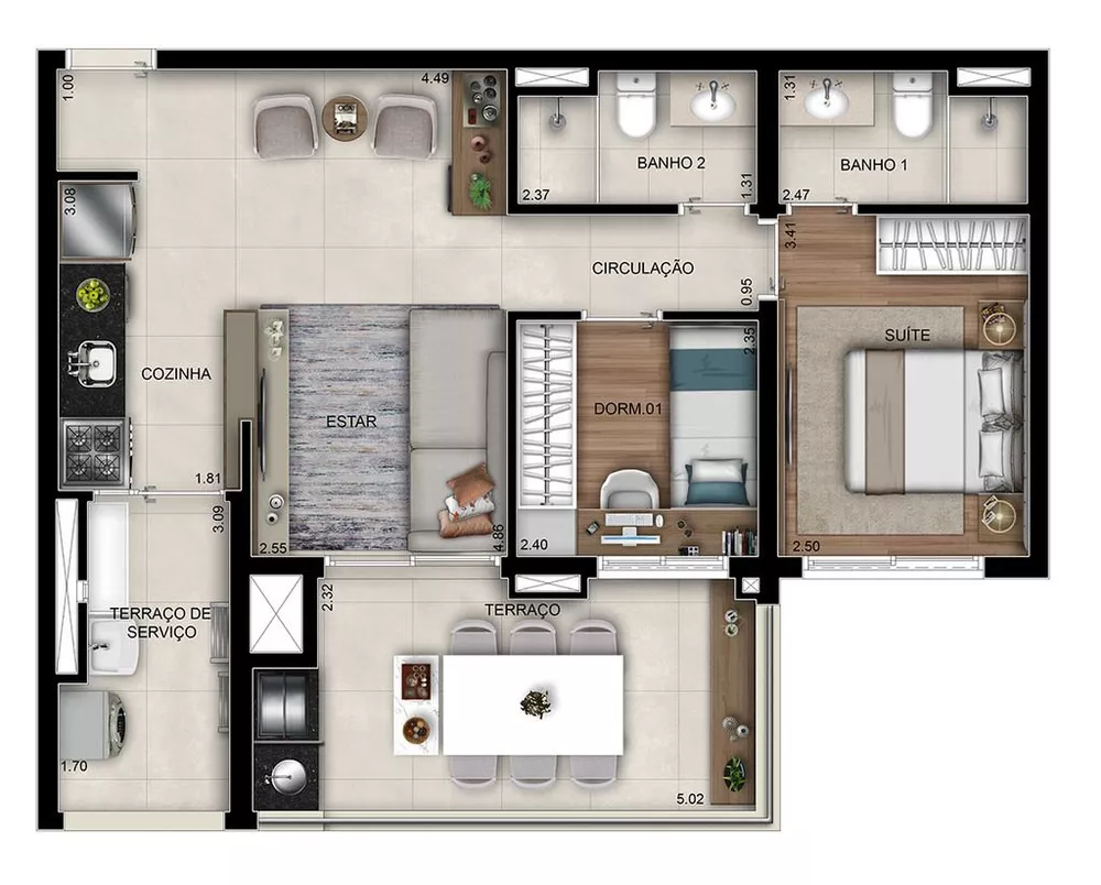 Apartamento, 2 quartos, 64 m² - Foto 15
