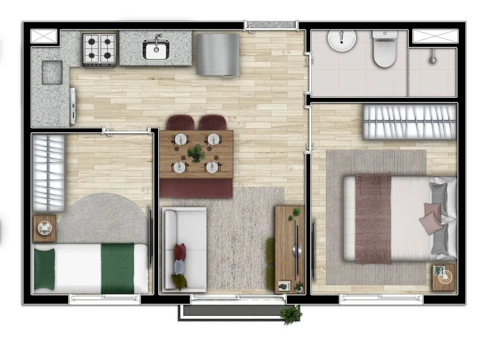 Apartamento, 3 quartos, 40 m² - Foto 11