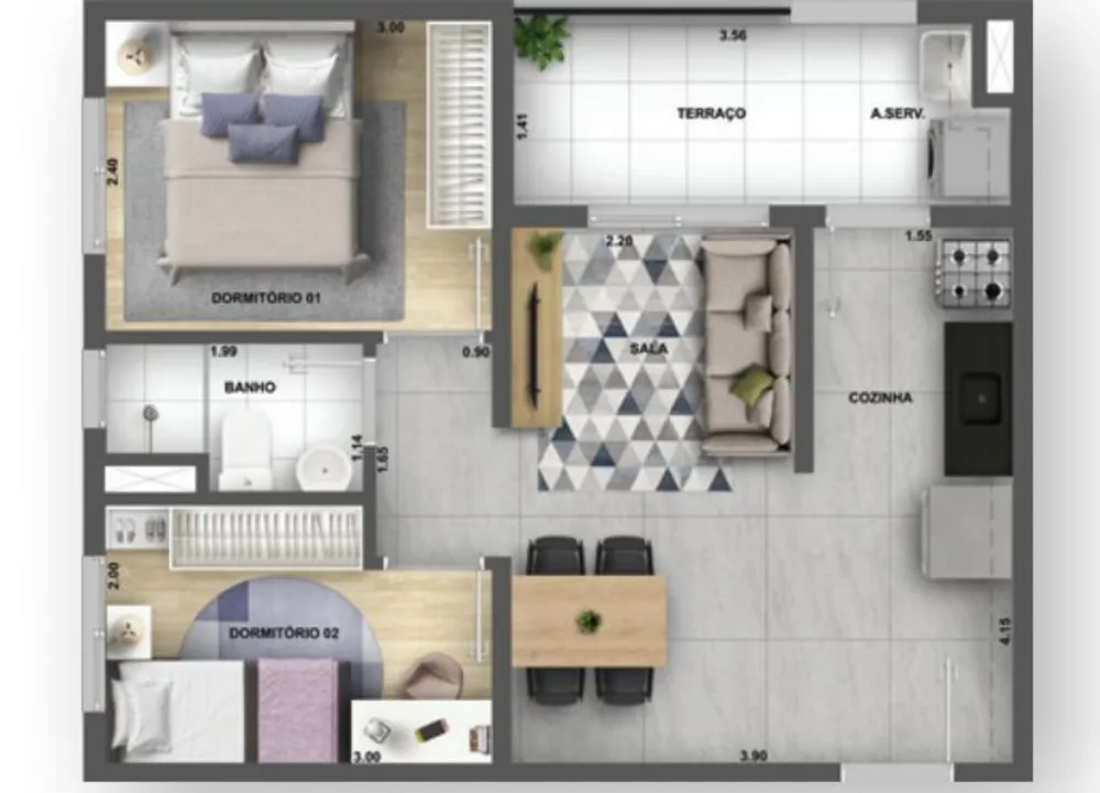 Apartamento, 35 m² - Foto 4