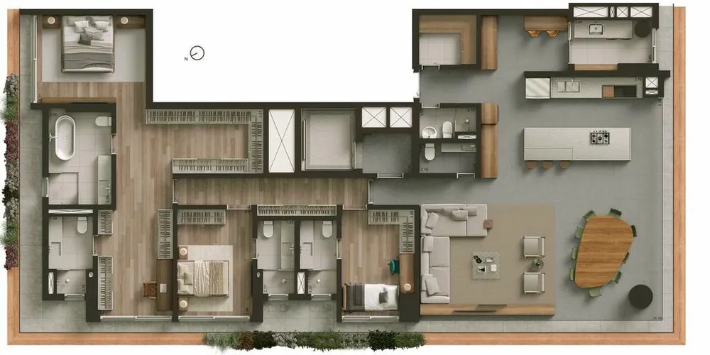 Apartamento, 4 quartos, 245 m² - Foto 4