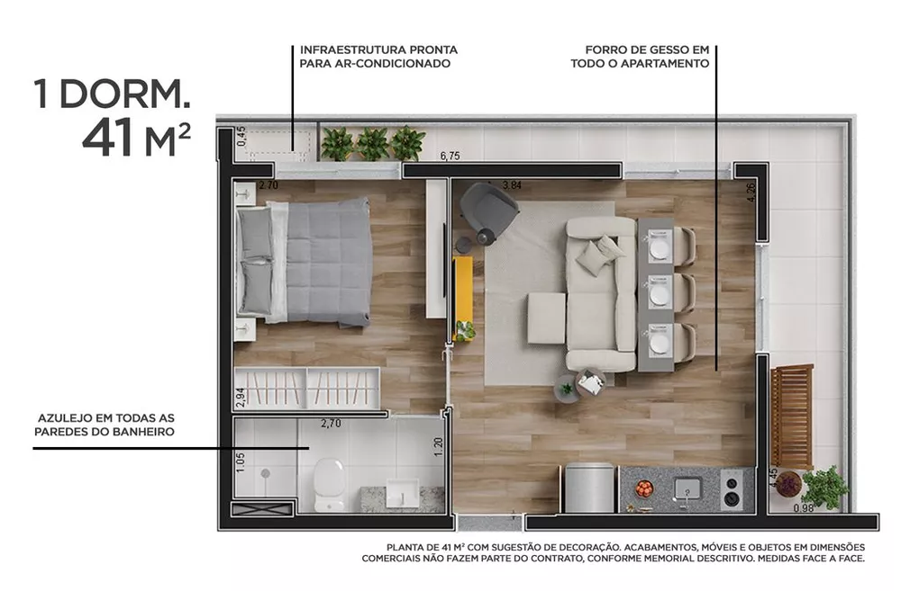 Kitnet e Studio à venda com 1 quarto, 32m² - Foto 3