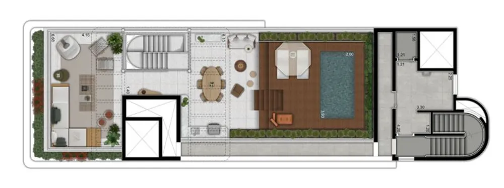 Cobertura, 3 quartos, 283 m² - Foto 12