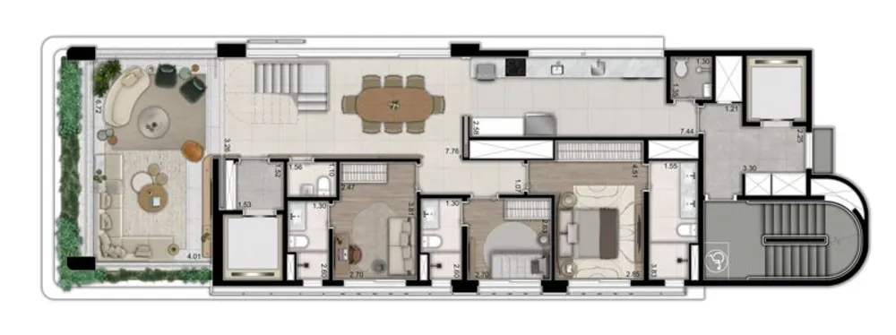 Cobertura, 3 quartos, 283 m² - Foto 6
