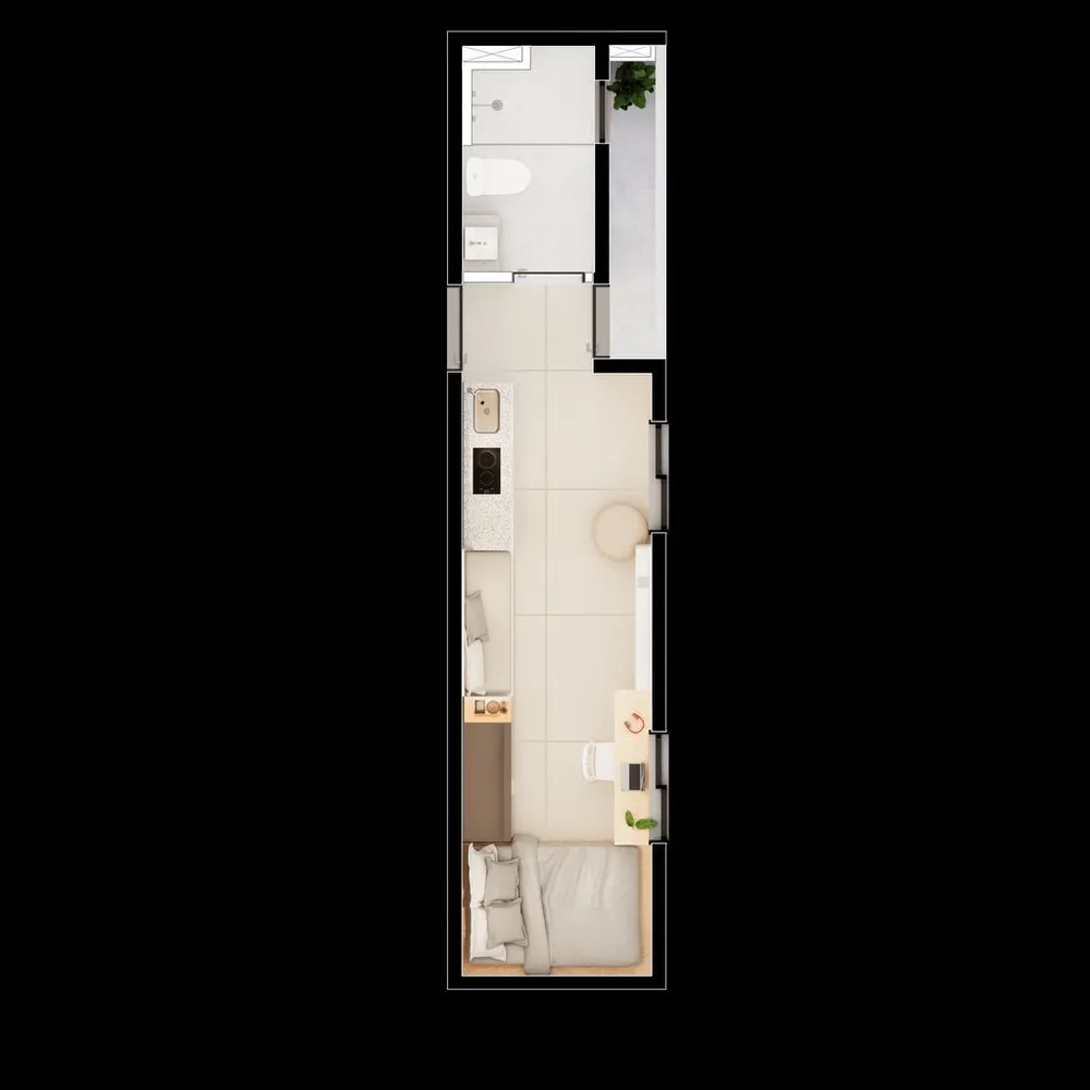 Apartamento, 1 quarto, 96 m² - Foto 3