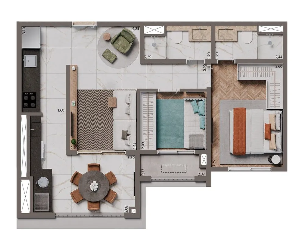 Apartamento, 2 quartos, 67 m² - Foto 20