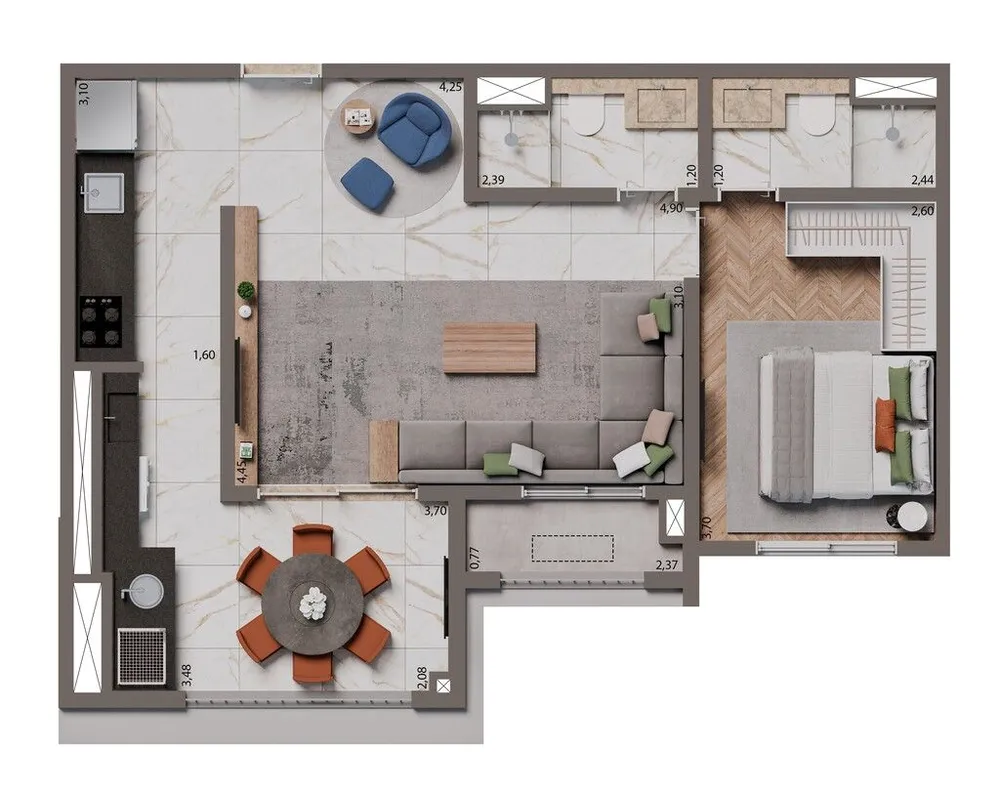 Apartamento, 2 quartos, 67 m² - Foto 13