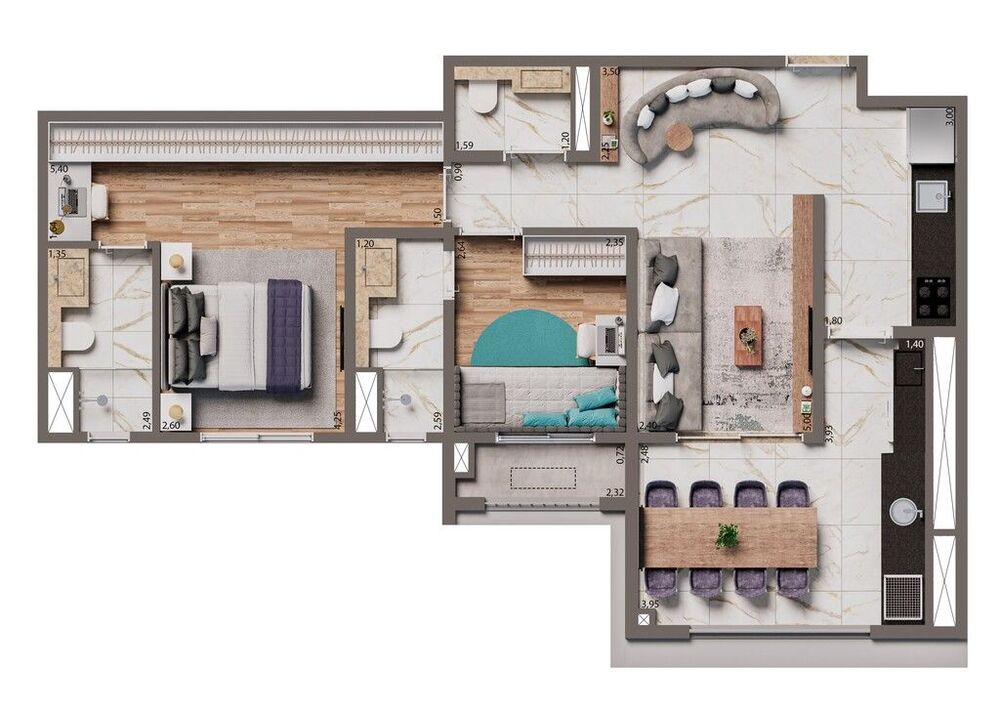 Apartamento, 2 quartos, 67 m² - Foto 12