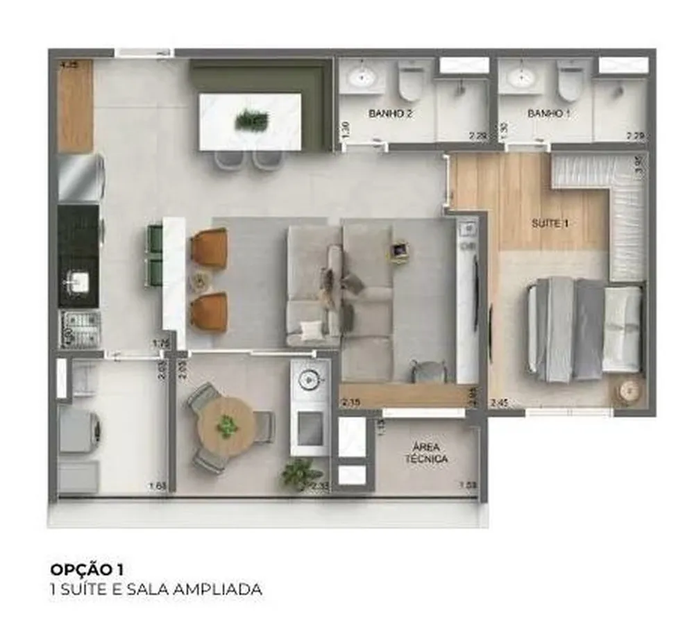 Apartamento, 2 quartos, 61 m² - Foto 11