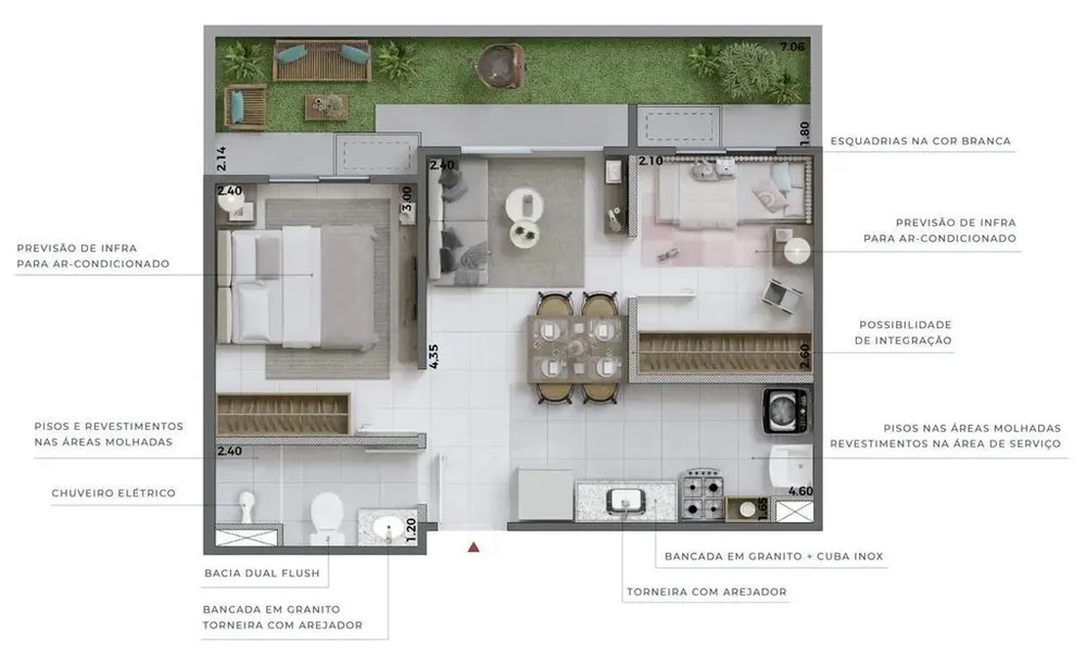 Apartamento, 2 quartos, 47 m² - Foto 12