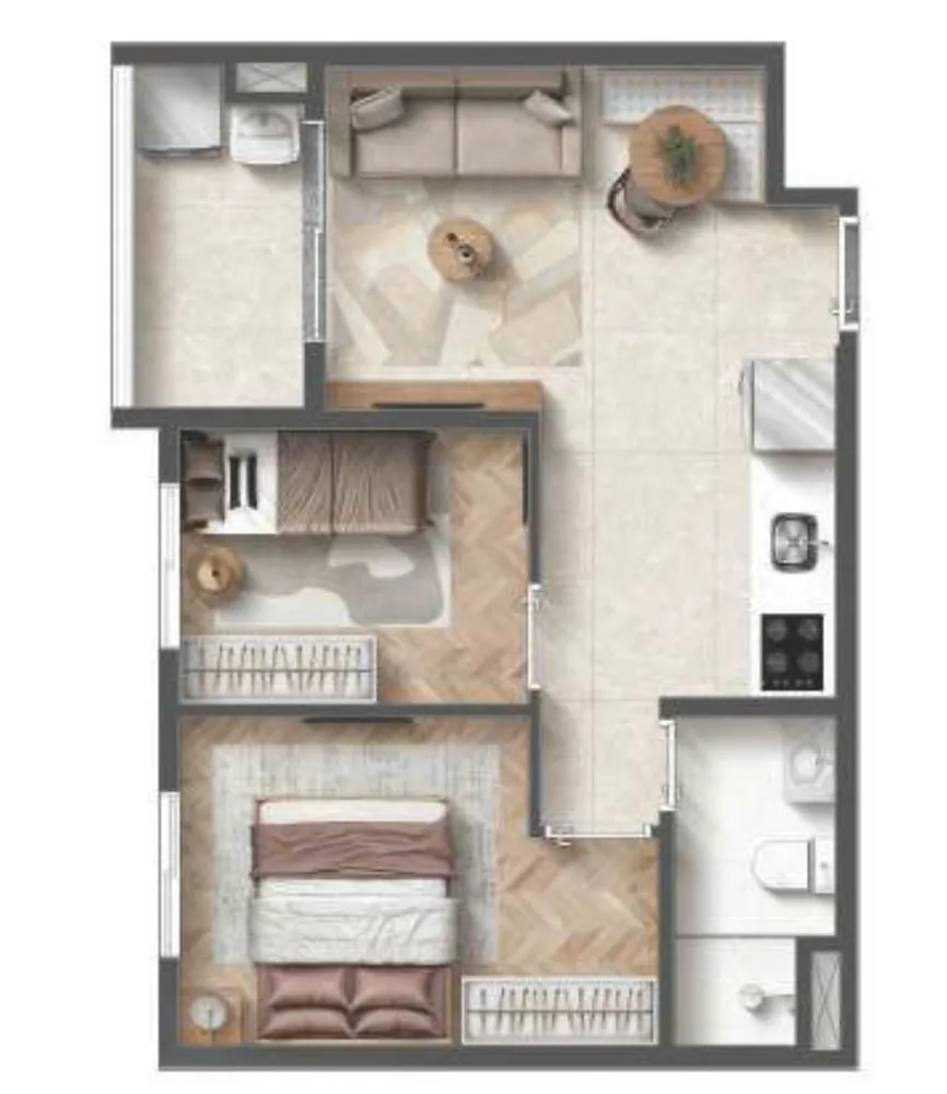 Apartamento, 2 quartos, 42 m² - Foto 11