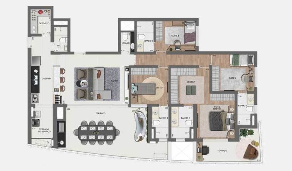 Apartamento, 4 quartos, 157 m² - Foto 41