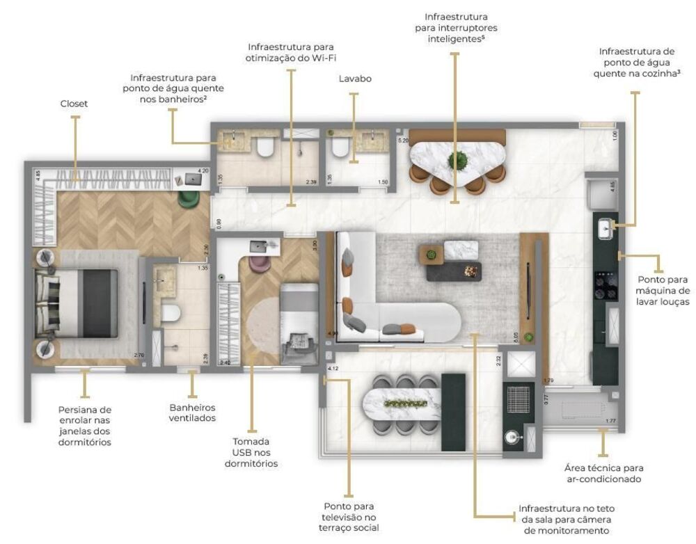 Apartamento, 2 quartos, 74 m² - Foto 26
