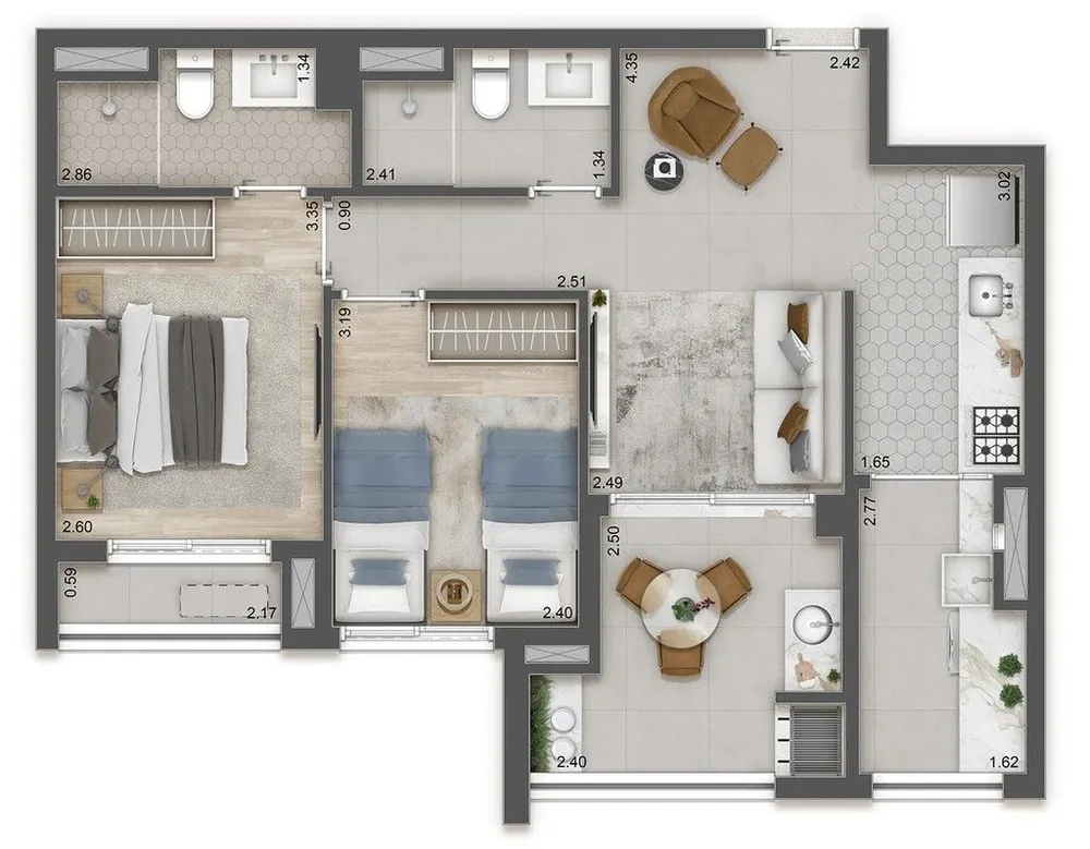 Apartamento, 3 quartos, 119 m² - Foto 7