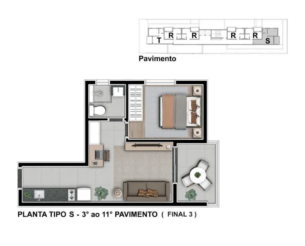 Kitnet-Studio, 23 m² - Foto 5