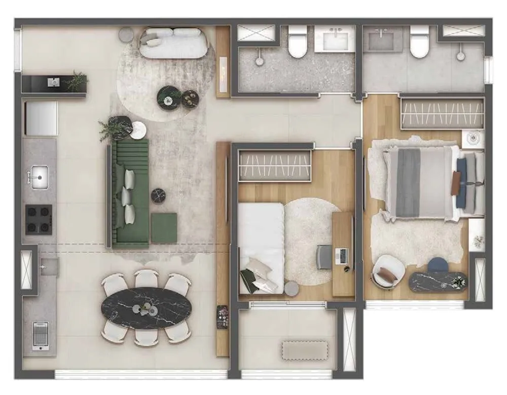 Apartamento, 2 quartos, 63 m² - Foto 5