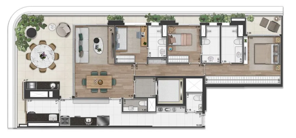 Cobertura, 3 quartos, 300 m² - Foto 6