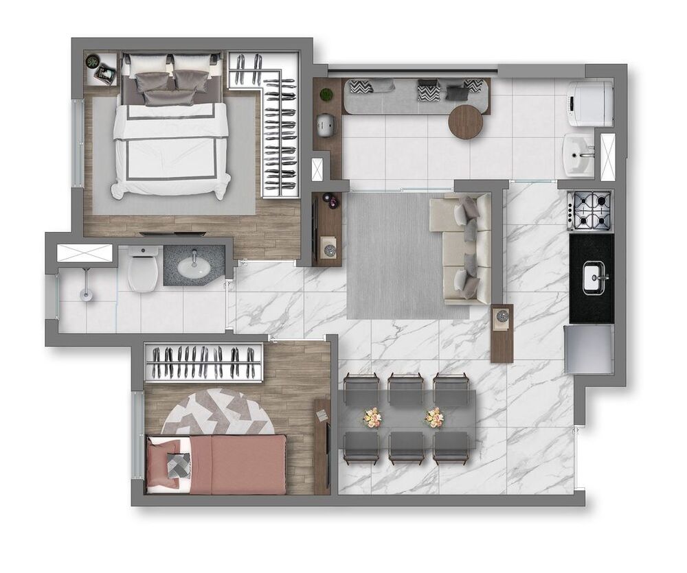 Apartamento, 2 quartos, 48 m² - Foto 5