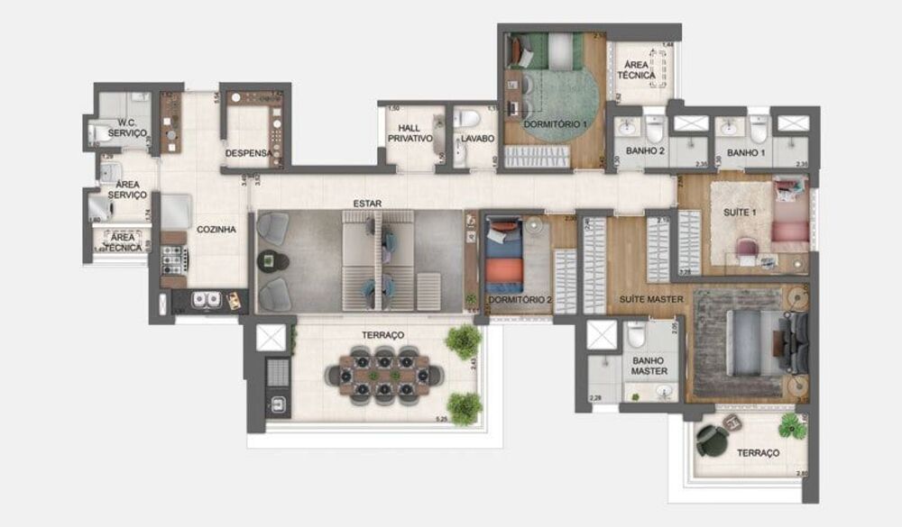 Apartamento, 4 quartos, 138 m² - Foto 3