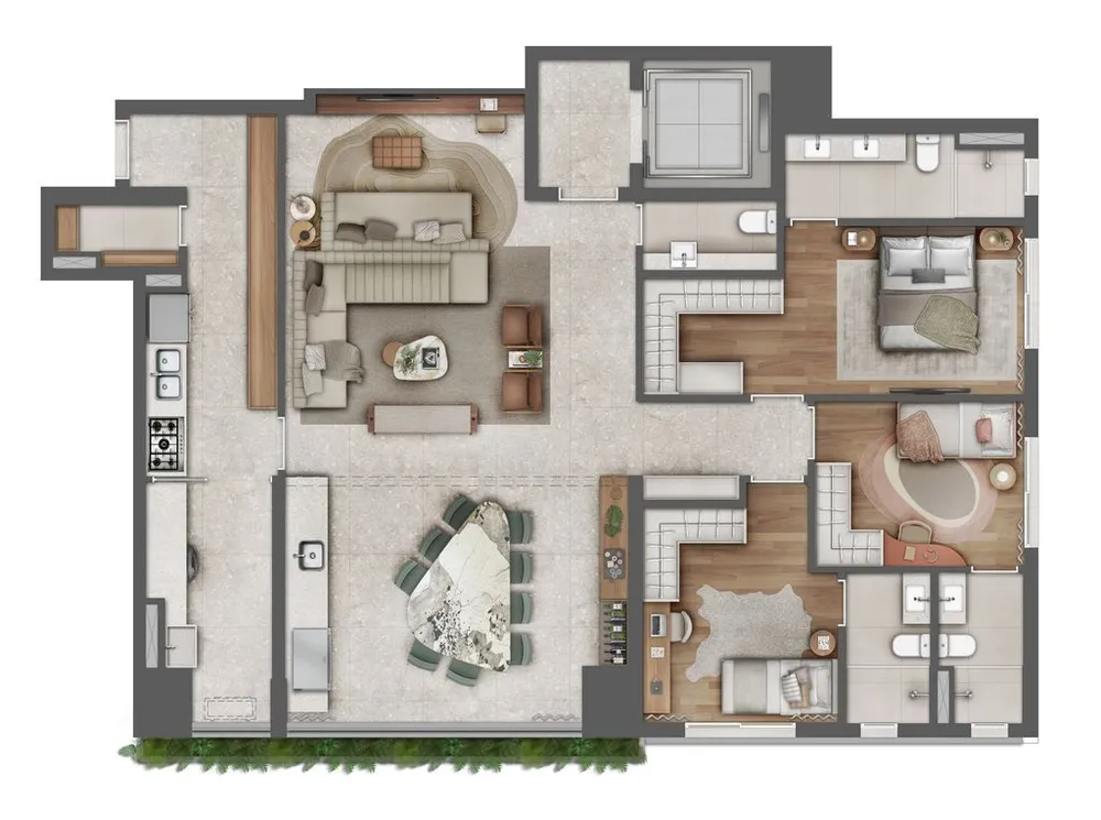 Apartamento, 2 quartos, 123 m² - Foto 2