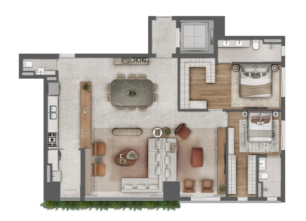 Apartamento, 2 quartos, 123 m² - Foto 6
