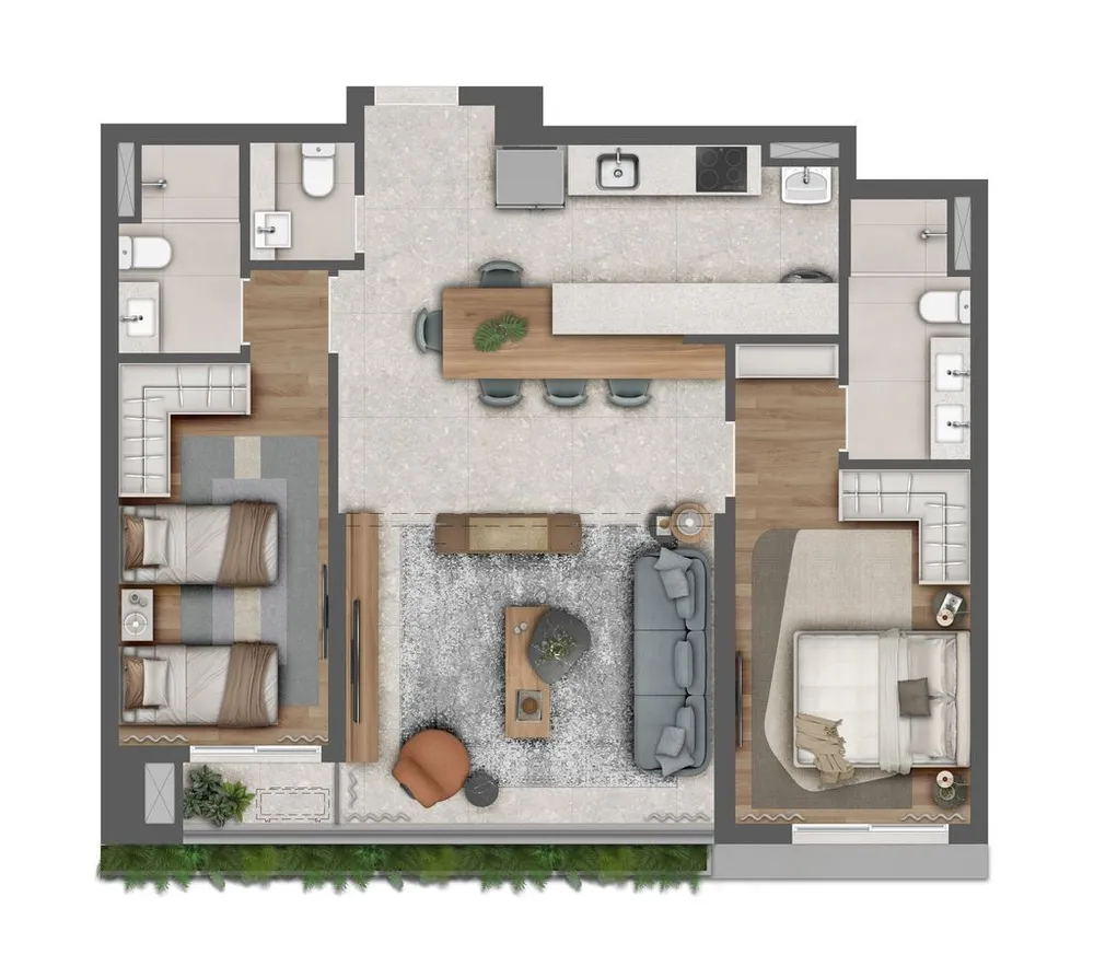 Apartamento, 2 quartos, 123 m² - Foto 1