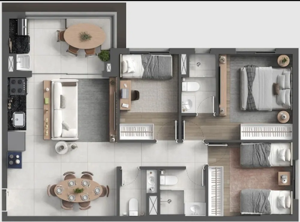 Apartamento, 3 quartos, 79 m² - Foto 6
