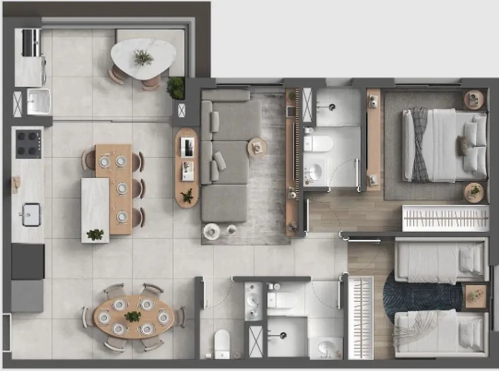 Apartamento, 3 quartos, 79 m² - Foto 7