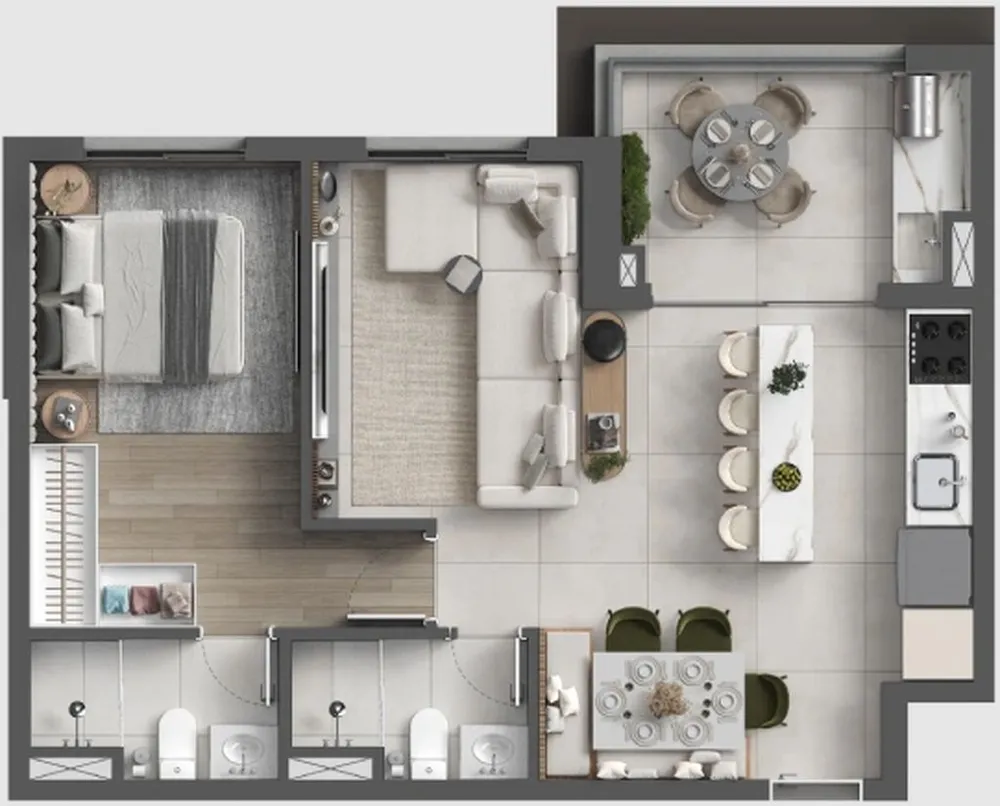 Apartamento, 3 quartos, 79 m² - Foto 2