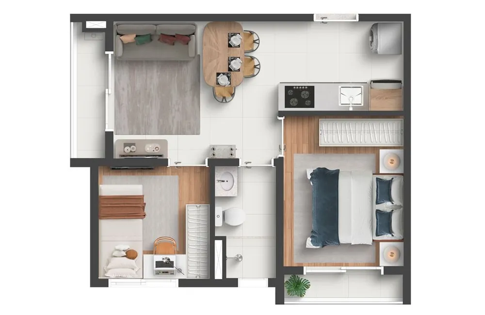 Apartamento, 2 quartos, 28 m² - Foto 6