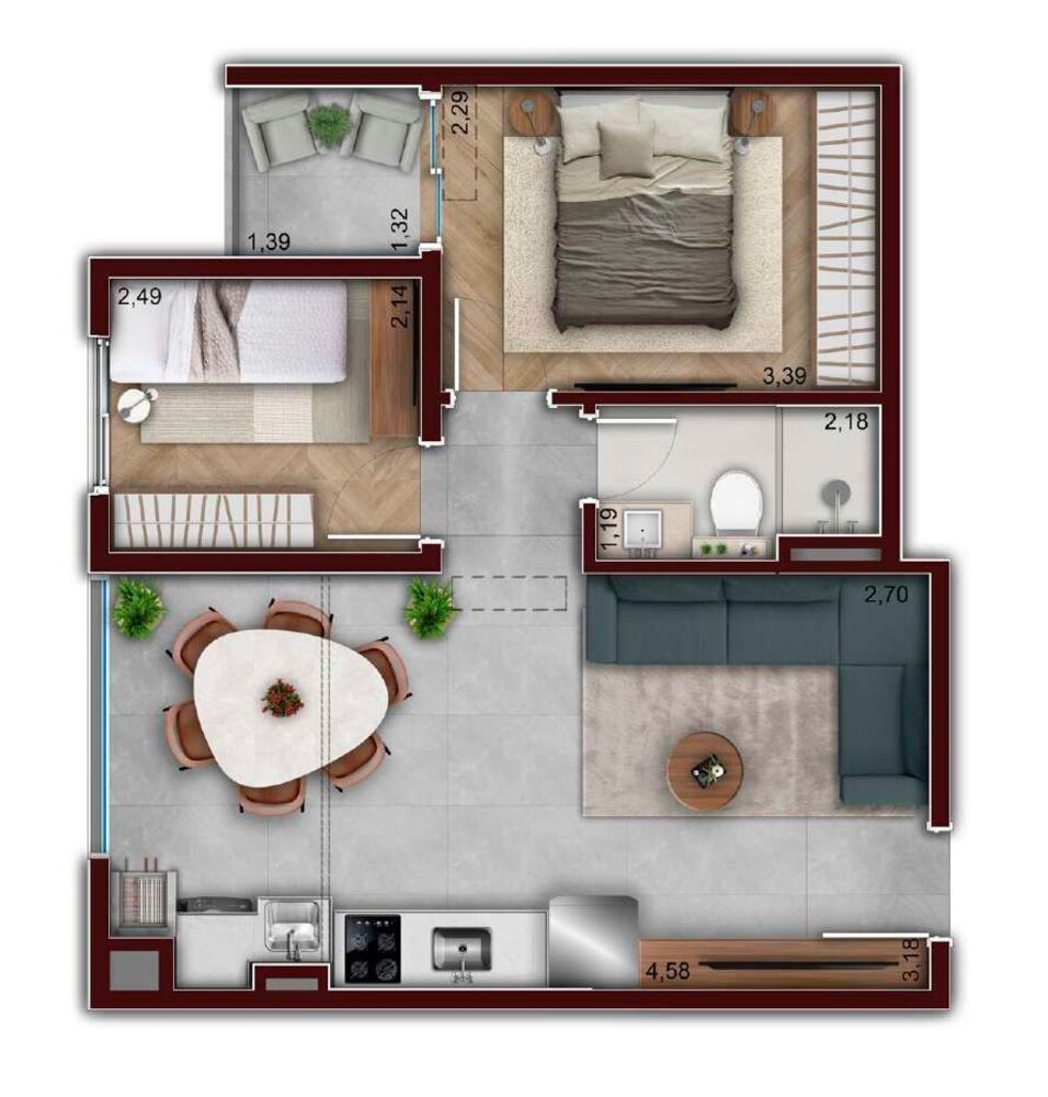 Apartamento, 2 quartos, 48 m² - Foto 6