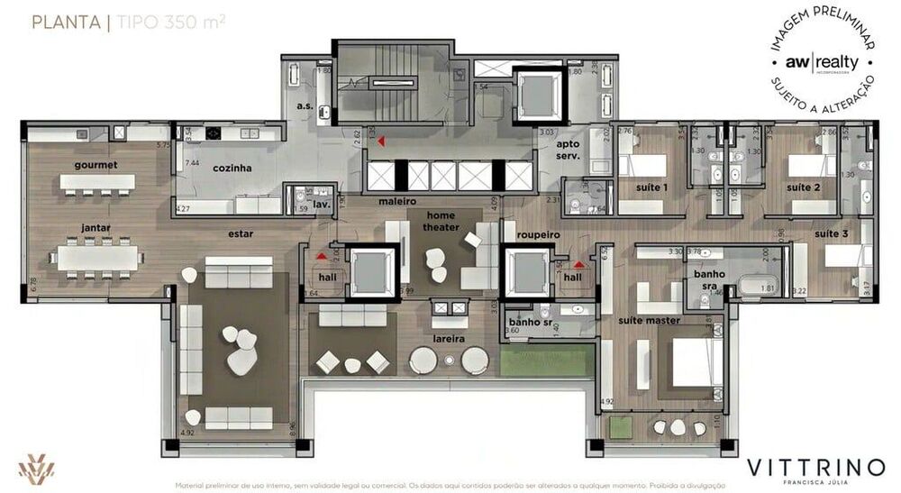 Apartamento, 3 quartos, 174 m² - Foto 13