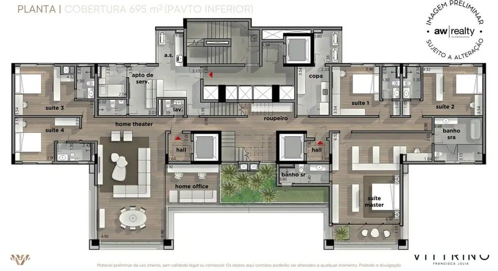 Apartamento, 3 quartos, 345 m² - Foto 21